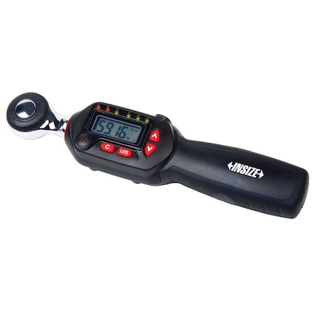 Insize Short Handle Digital Torque Wrench, 53.1, 265.5In.Lb/4.42, 22.12Ft.Lb IST-WS30